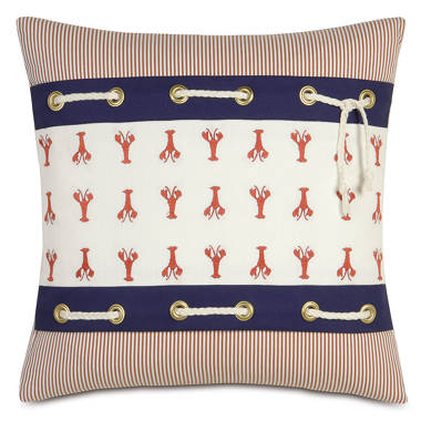 Nautical Lobster Pants Throw Pillow Cover Insert